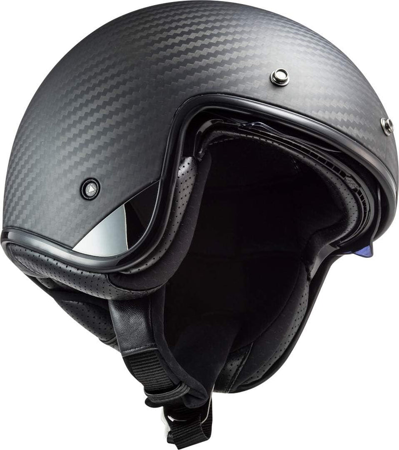 LS2 Motorradhelm OF601 BOB CARBON, Schwarz, S S Schwarz, S Schwarz