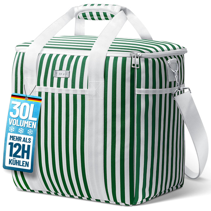 HOEL Kühltasche gross 20L &amp; 30L faltbar - Isolierte Thermotasche - Lunchtasche wasserdicht &amp; auslauf