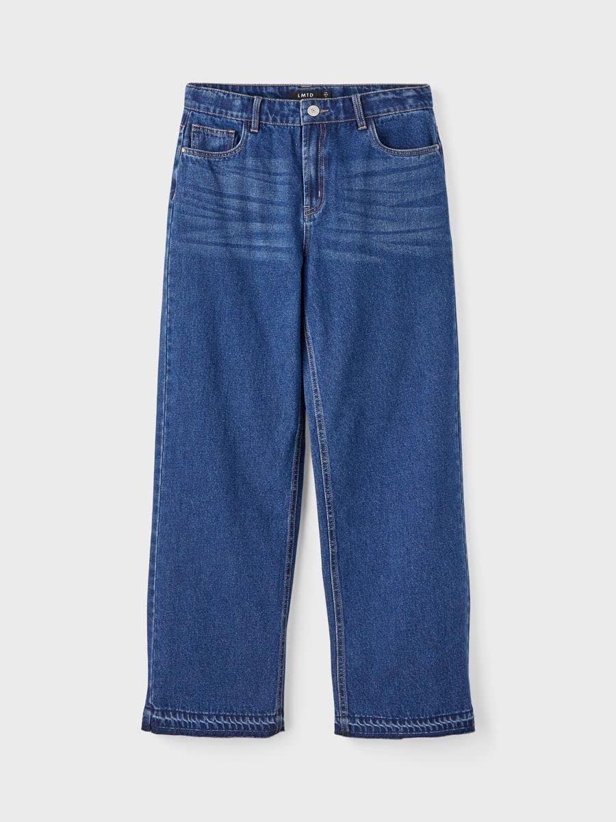 Name It Mädchen NLFLETIZZA DNM HW Straight Pant W. LD Jeanshose, Dark Blue Denim, 170