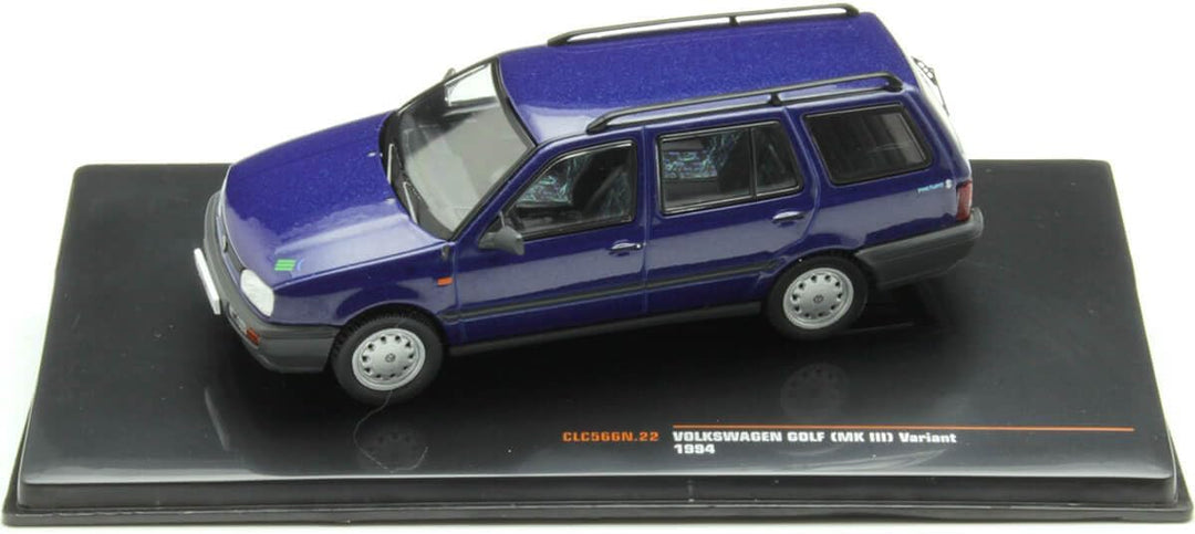 Modell in Scala Ixo Model kompatibel mit VW Golf III Variant Pink Floyd 1994 MET.BLUE 1:43 Modell CL