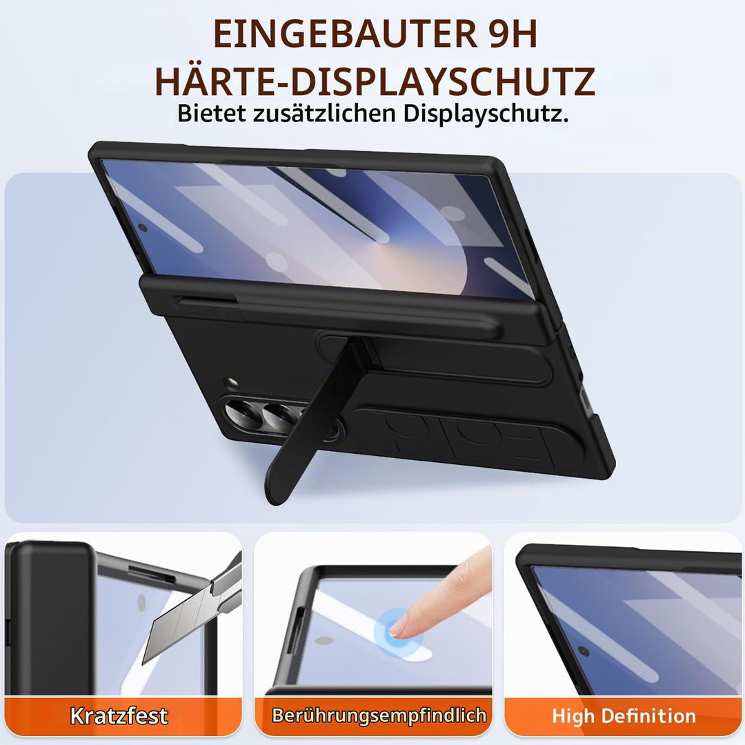 NINKI für Samsung Galaxy Z Fold 5 Hülle mit Armband Samsung Fold 5 hülle mit Displayschutz Galaxy z
