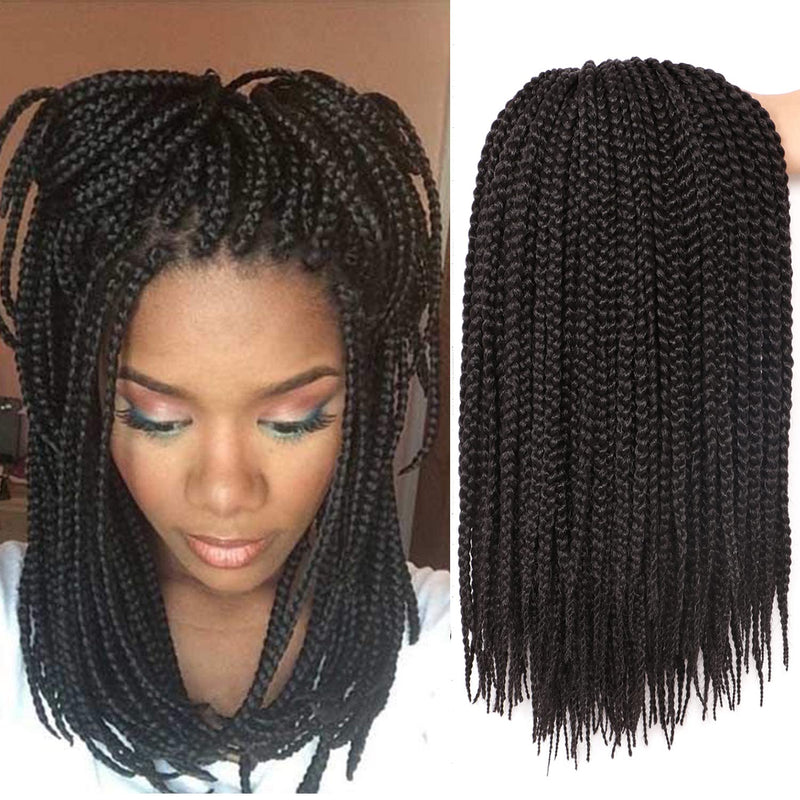 7 Packungen gehäkelte Braids Strähnen Echthaar Haarverlängerung für afrikanische Zöpfe Schwarze Perü
