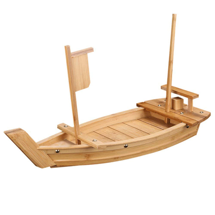 WINAKUI Sushi-Serviertablett aus Holz, 61 cm, Sushi-Teller für Restaurant oder Zuhause, grosses Sush
