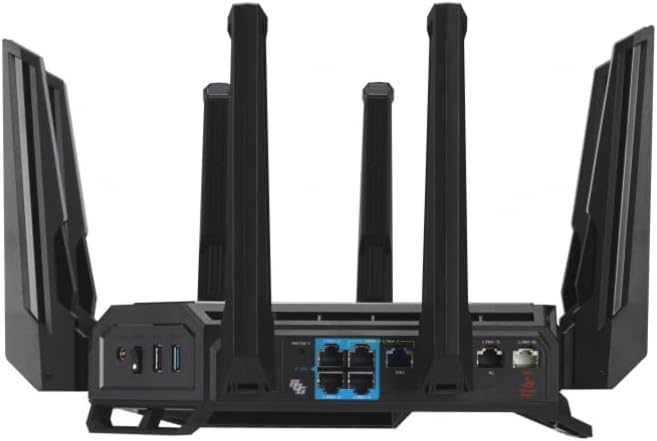 ASUS ROG Rapture GT-BE98 Quad-Band WiFi 7 Gaming Router (320MHz Bandbreite, duale 10G Ports, Backup