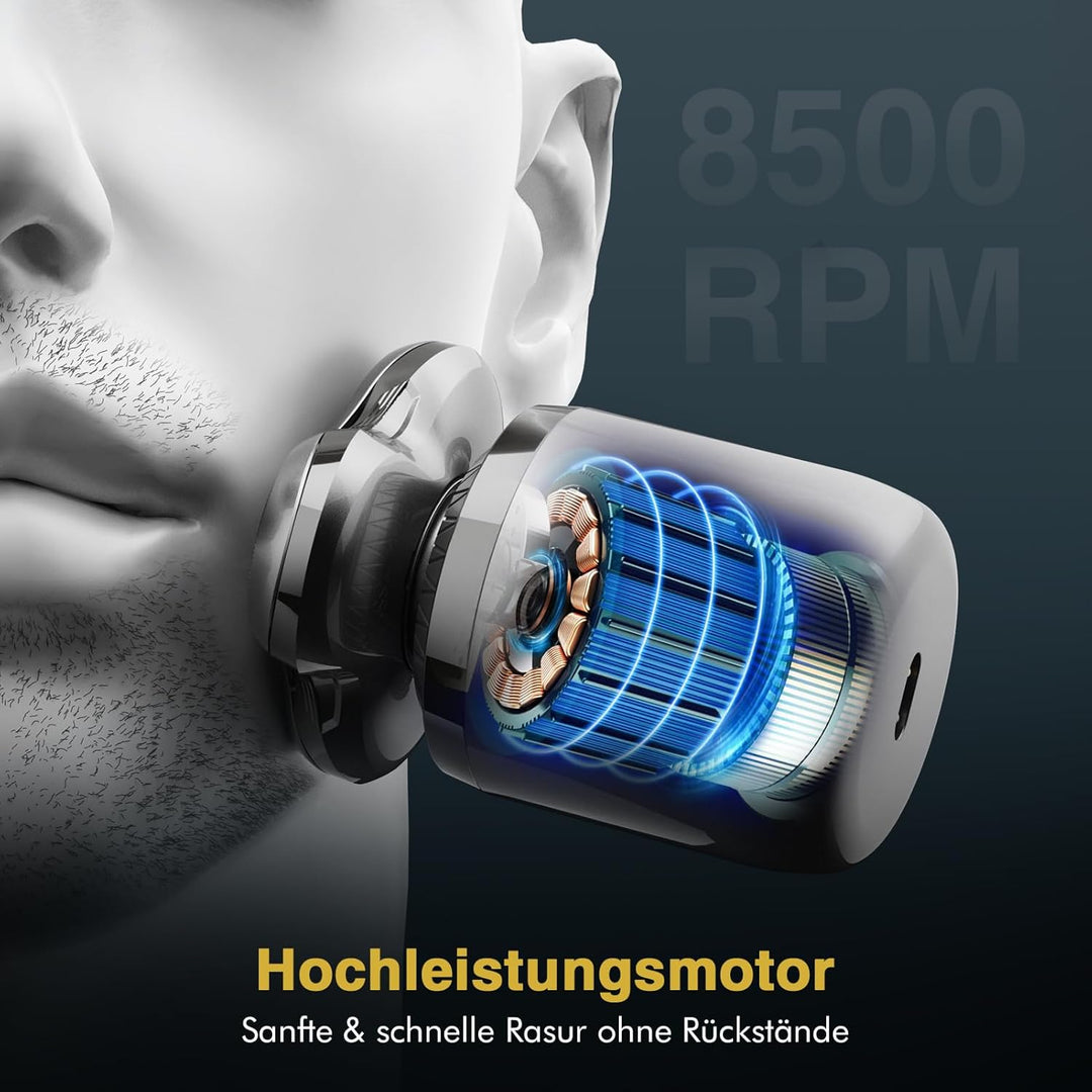 Mini Rasierer Herren Elektrisch, 3D Barttrimmer Herren - Elektrorasierer Herren/Nasenhaartrimmer Her