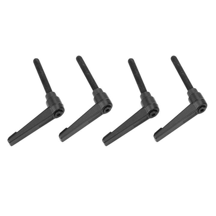 Hilitand 4 Stück Klemmhebel Griff Griff Griff Einstellbar Edelstahl M8 Schwarz (32mm), 32MM