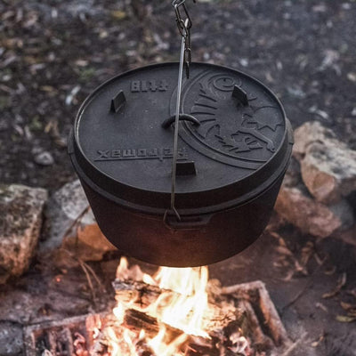 Petromax Dutch Oven Stieltopf, Unisex, Erwachsene Schwarz, Schwarz