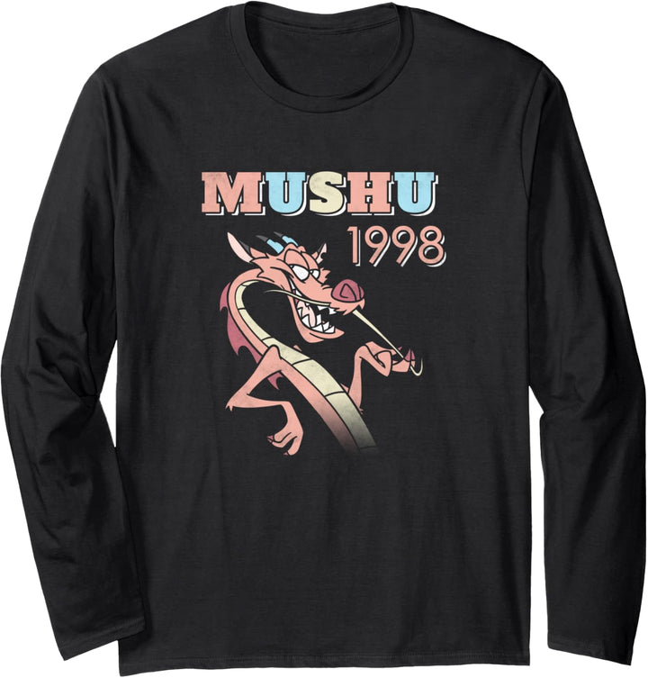 Disney Mulan Mushu 98 Poster Langarmshirt