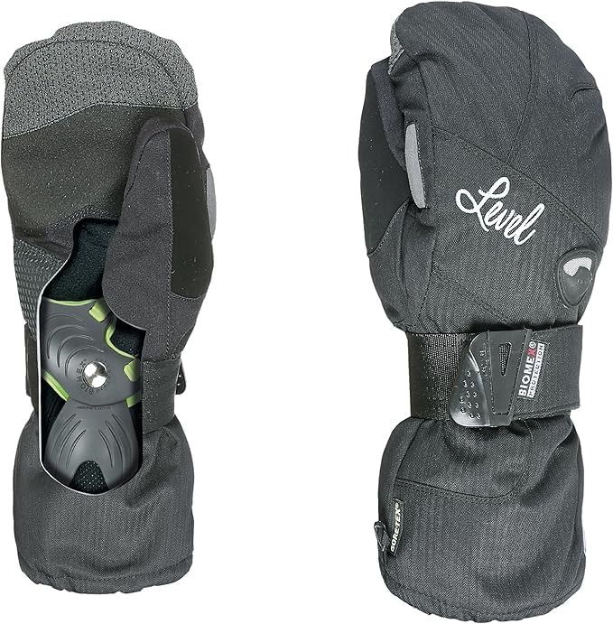 Level Damen Half Pipe Mitt GTX Handschuhe, Black, S