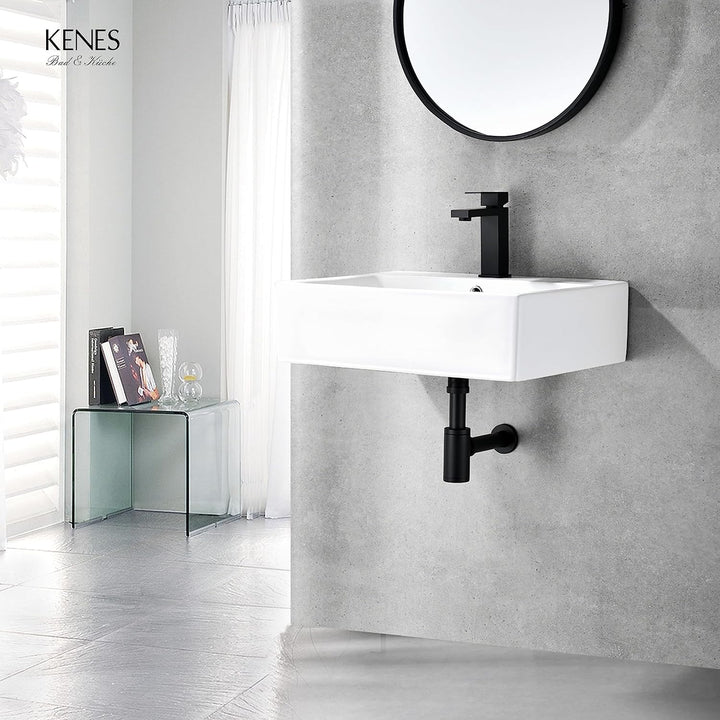 KENES Siphon Universal für Waschbecken & Waschtisch - Röhrensiphon/Siphon Waschbecken | Röhrensiphon