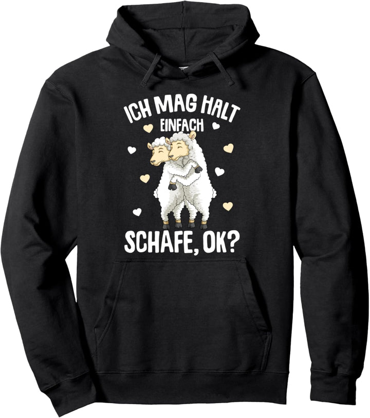 Ich mag halt Schafe Kinder Mädchen Damen Schaf Pullover Hoodie