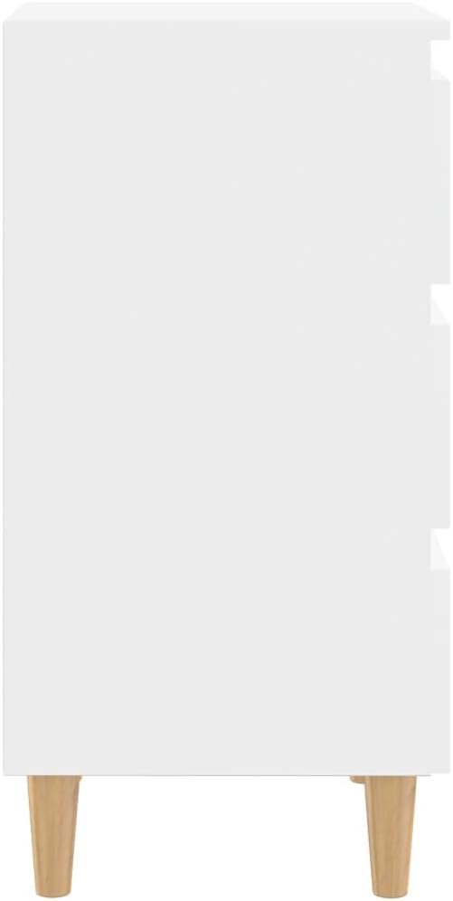 FIRBNUS Bedside Table Nachtkonsole Beistelltisch mit Stauraum Night Stand Nachttisch mit Massivholz-