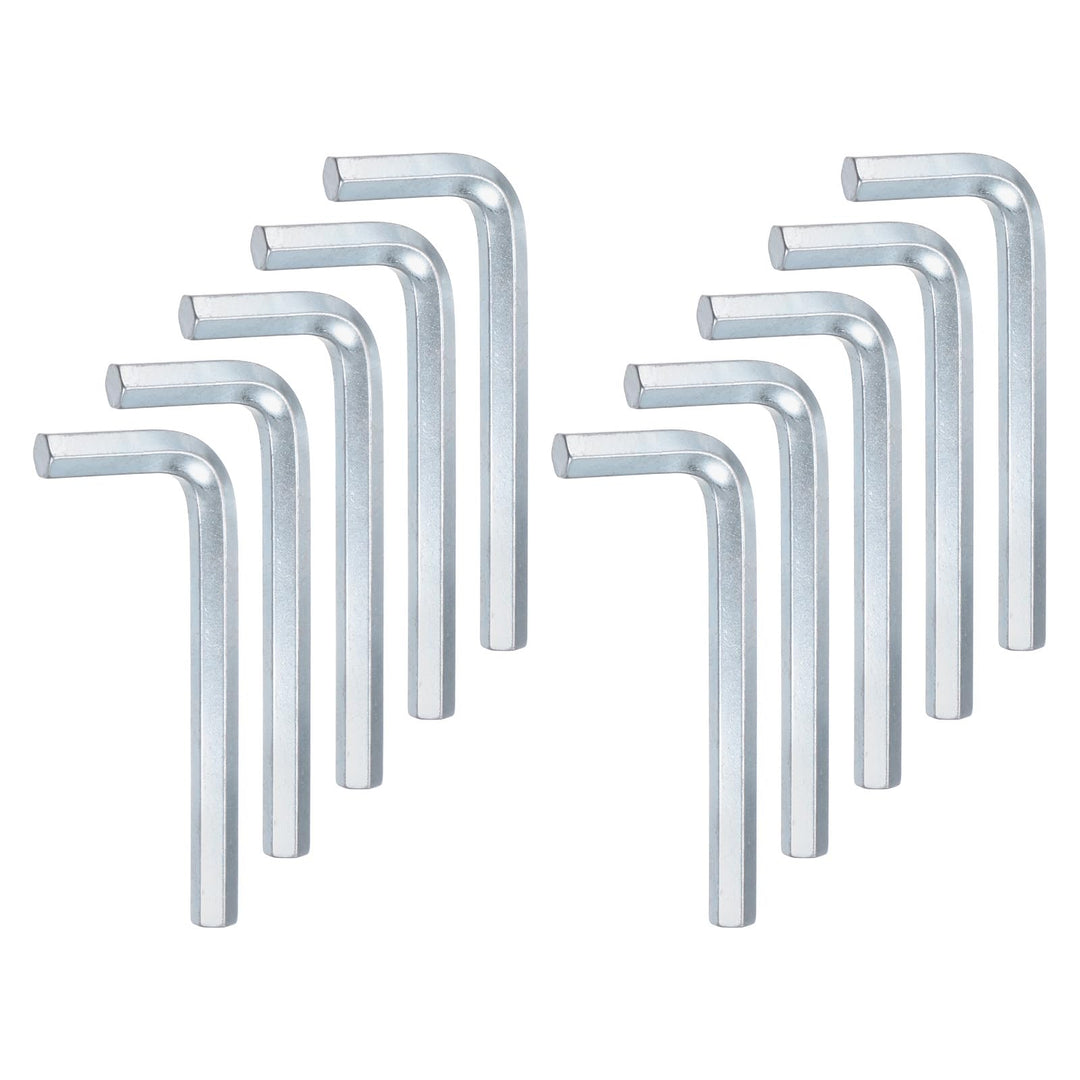 QUARKZMAN 10PCS Innensechskantschlüssel 10 mm L-Form Metrische Sechskantschlüssel aus Chrom-Vanadium
