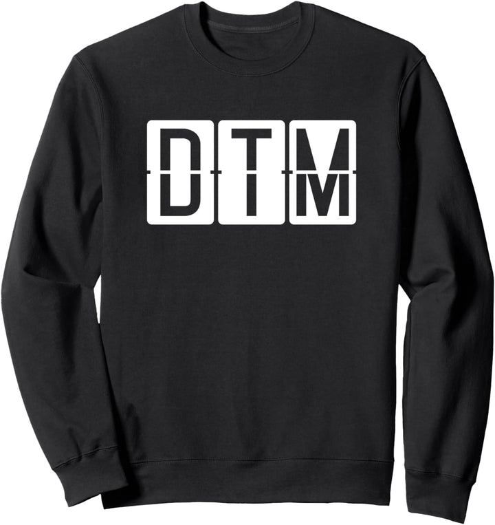 DTM Dortmund Flughafen Code Airport & Reise Sweatshirt