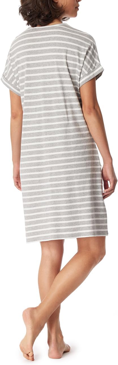 Schiesser Damen Nachtemd Kurzarm mit Taschen - Nightwear