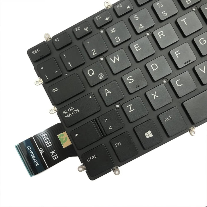 Gintai Spanische Tastatur mit Hintergrundbeleuchtung für Dell Alien-Ware M15 R1 ALW15M, M17 R1 ALW17