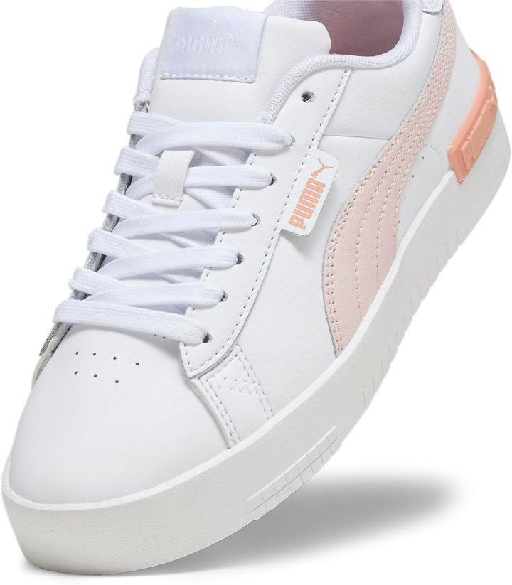 PUMA Mädchen Jada Jr Road Running Shoe, 37 EU Puma White Frosty Pink Poppy Pink