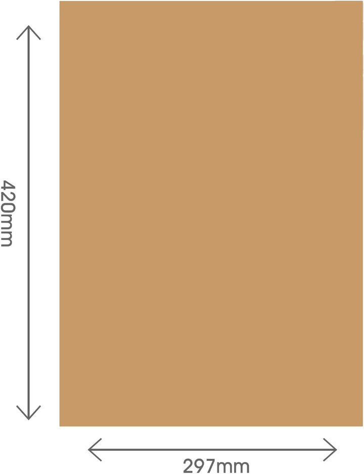 Artway - Beidseitige Wellpappe für Modellbau - Deckpapiere aus Kraftpapier mit 300 g/m² - Stärke 2 m