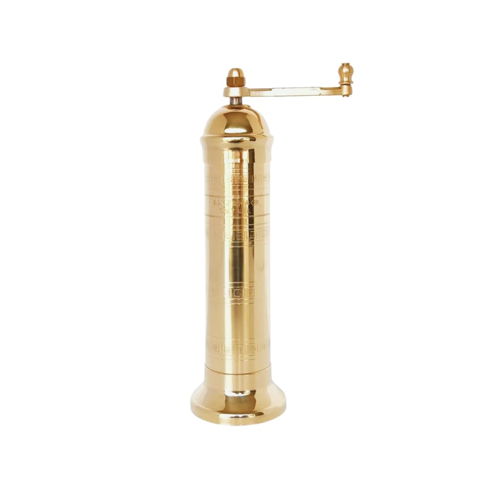 The Original europäische Salzmühle, Messing, 20,3 cm 8'' Brass Salt Mill, 8'' Brass Salt Mill