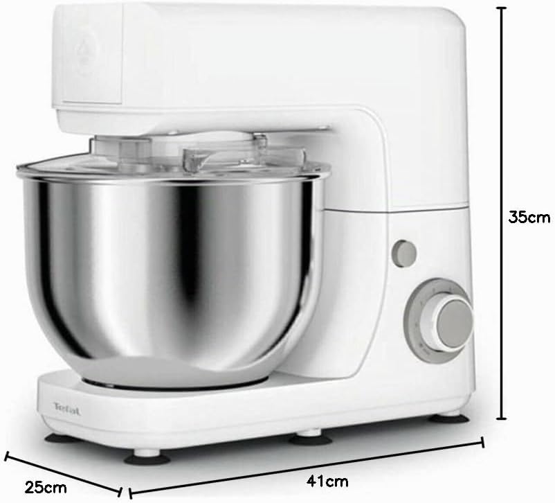 Tefal QB1501 Masterchef Essential Küchenmaschine | Pizza; Kuchen; Backen | 800 W | 4,8 L Fassungsver