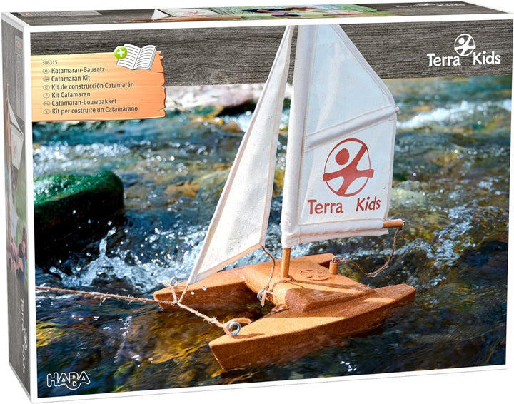 HABA 306315 - Terra Kids Katamaran-Bausatz, Bastel- und Hobbyset