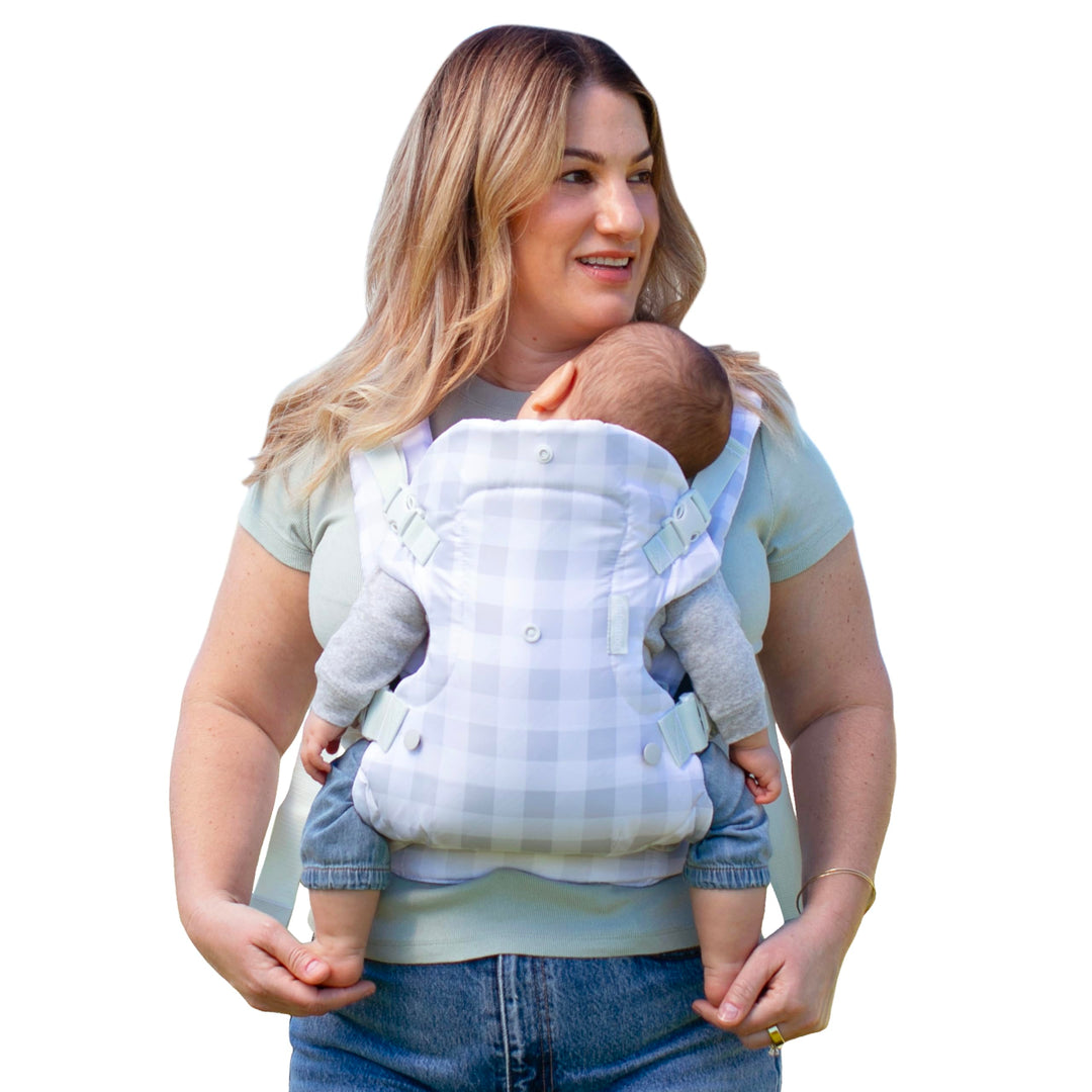 Infantino Babytrage Flip Advanced 4-in-1, Ergonomische und Umwandelbare Babytrage, Trage für Front u