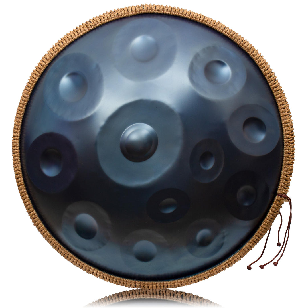 Handpan 440 HZ Fortgeschrittene, Stahltrommel 14 Töne 22 Zoll, Hand Pan in D-Moll, Hand Drum mit Dru