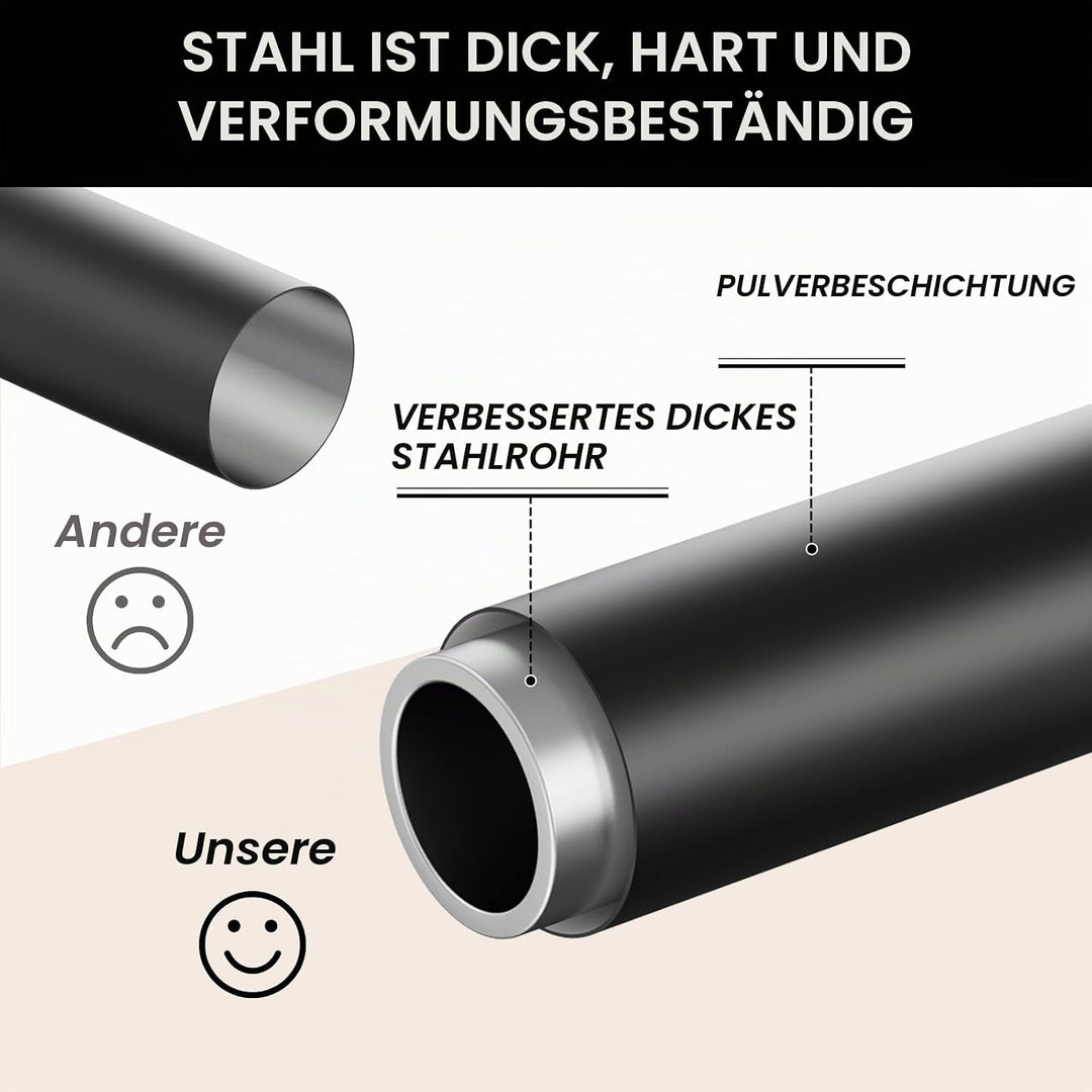 IMAYCC Verstellbarer Dreistöckiger 85x32x80CM Hantelständer- Gewichtslagerständer für Hanteln, Kettl