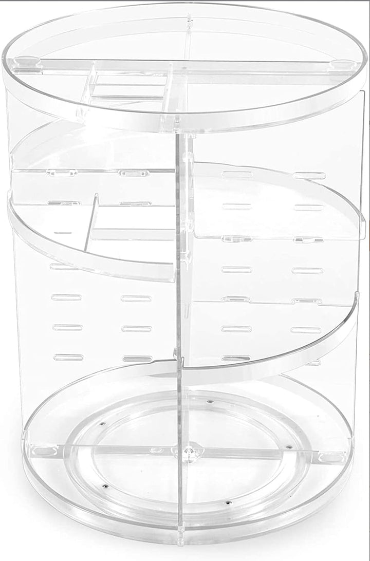 360 ° drehbarer Make up Kosmetik Schönheits Organizer, Makeup Aufbewahrungs Kosmetikbox für Kommode,