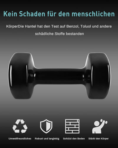 MENCIRO Hanteln 2er Set für Männer und Frauen, 1KG - 5KG Kurzhanteln Gewichte für Zuhause Fitnessstu