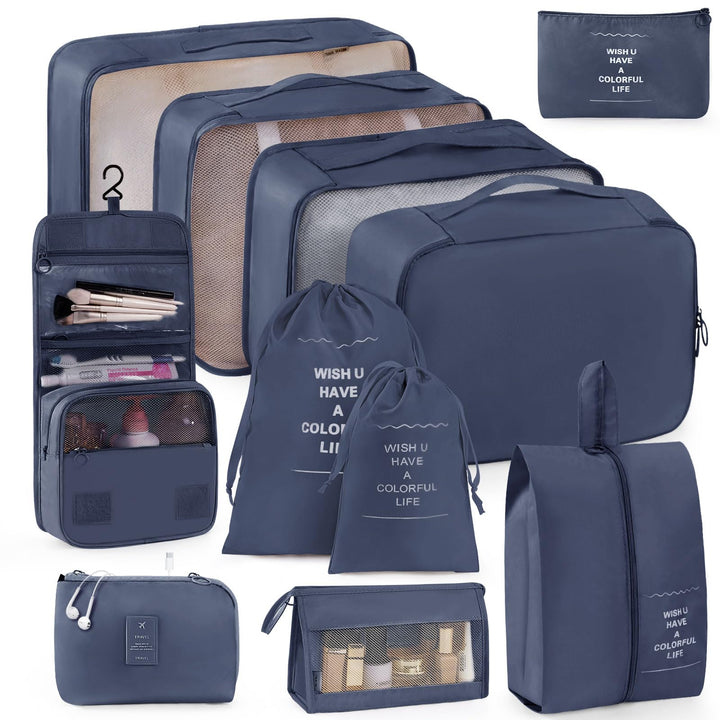 Anjing koffer Organizer 11-teilig, Packing Cubes, leichte Reisegepäck-Organizer, platzsparend, wasse