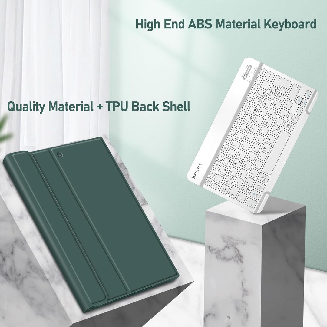 Fintie Tastatur Hülle für iPad 10.2 Zoll (9/8/ 7 Generation - 2021/2020/2019), Schutzhülle mit TPU R