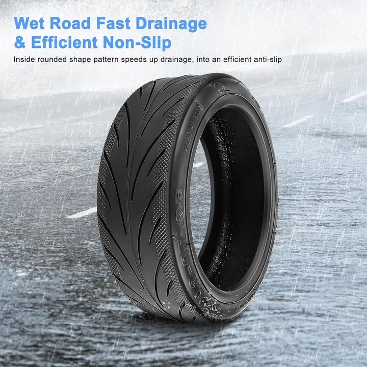 Amitor 60/70-6.5 Gummireifen E Scooter für Ninebot Max G30, Tubeless Reifen mit Ventil, E Scooter Re
