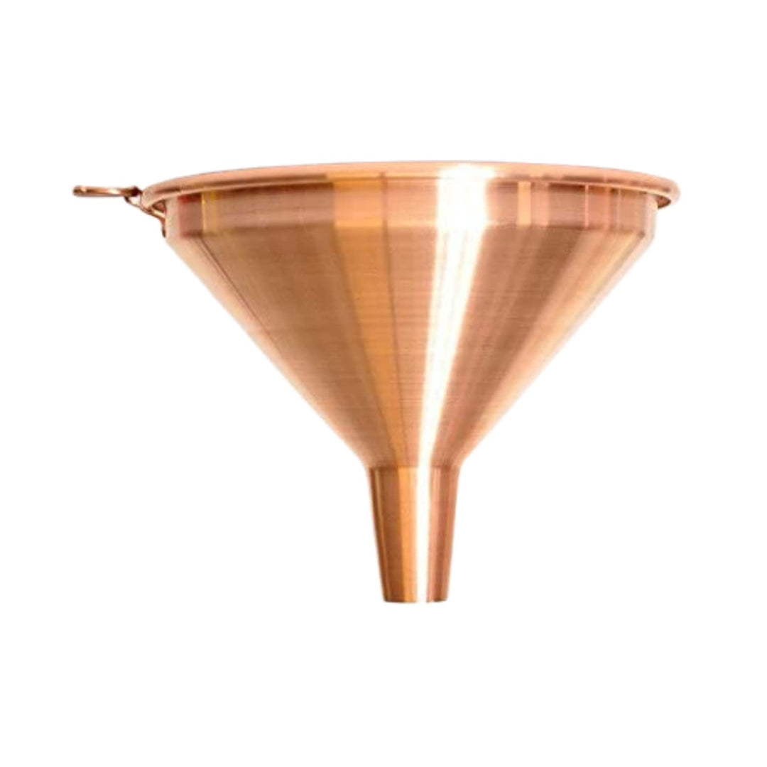 CopperGarden Trichter aus blankem Kupfer I Einfülltrichter 20cm Durchmesser I Kupfertrichter zum Ein