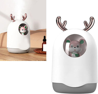 Tragbarer USB-Mini-Luftbefeuchter, Leiser Betrieb, Grosser Nebel, Niedliches Design für Schreibtisch