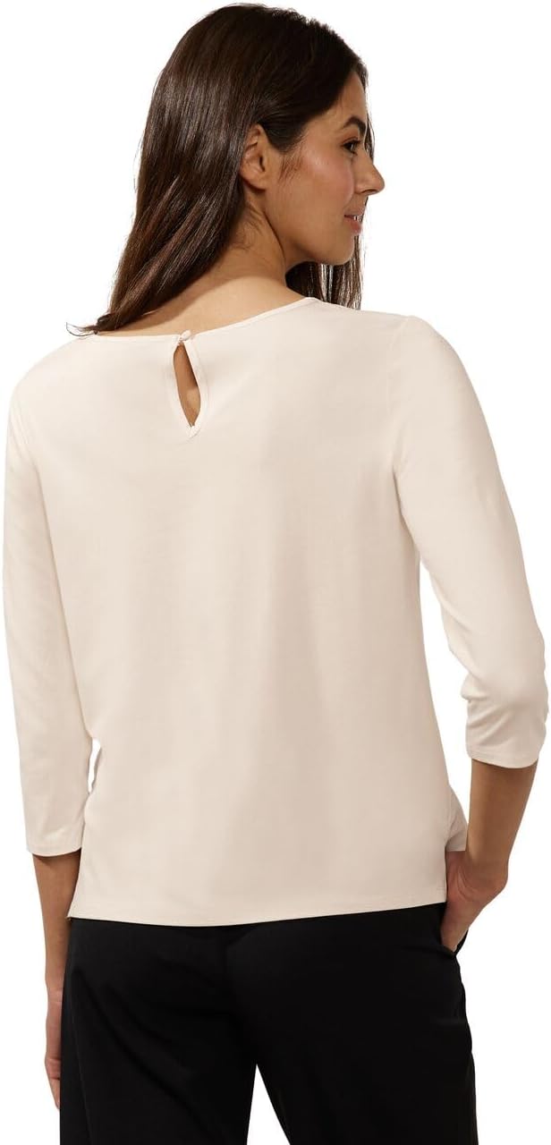 Street One Damen T-Shirt 3/4 Arm 38 Lucid White, 38 Lucid White
