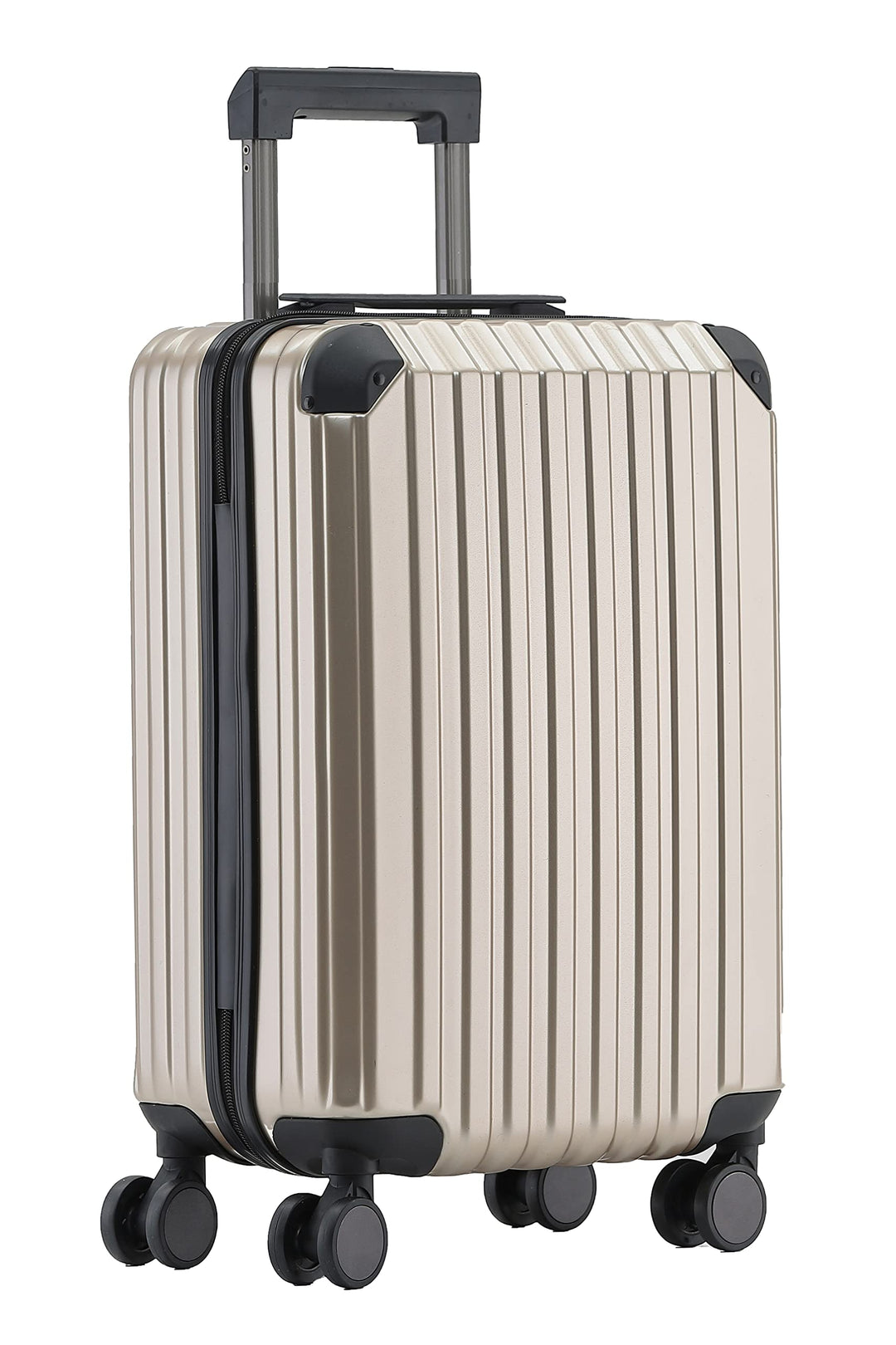 M816 TSA-Schloss Koffer Reisekoffer Trolley Hardschale Boardcase (Champagner, Kleiner Koffer), Champ