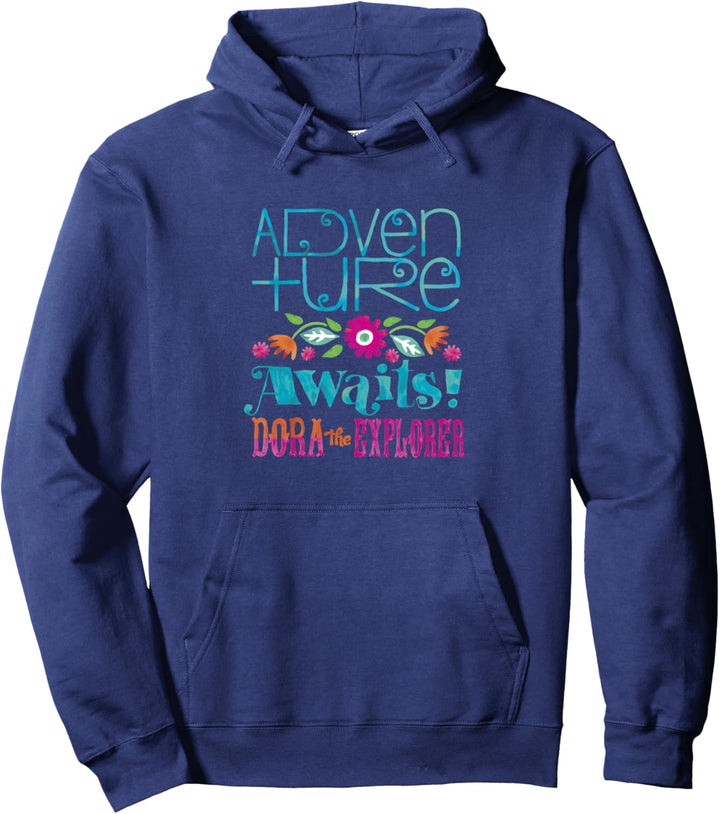 Dora the Explorer Adventure Awaits Floral Band Pullover Hoodie