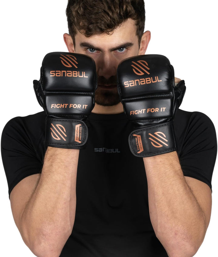Sanabul Essential 7 oz MMA Handschuhe | MMA Trainingshandschuhe | Hybrid Sparring Handschuhe für MMA