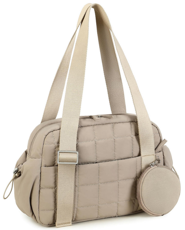 LEDAOU Mini Sporttasche für Damen, Kleiner gepolsterter Turnbeutel mit Nassfach und Münztasche, Leic