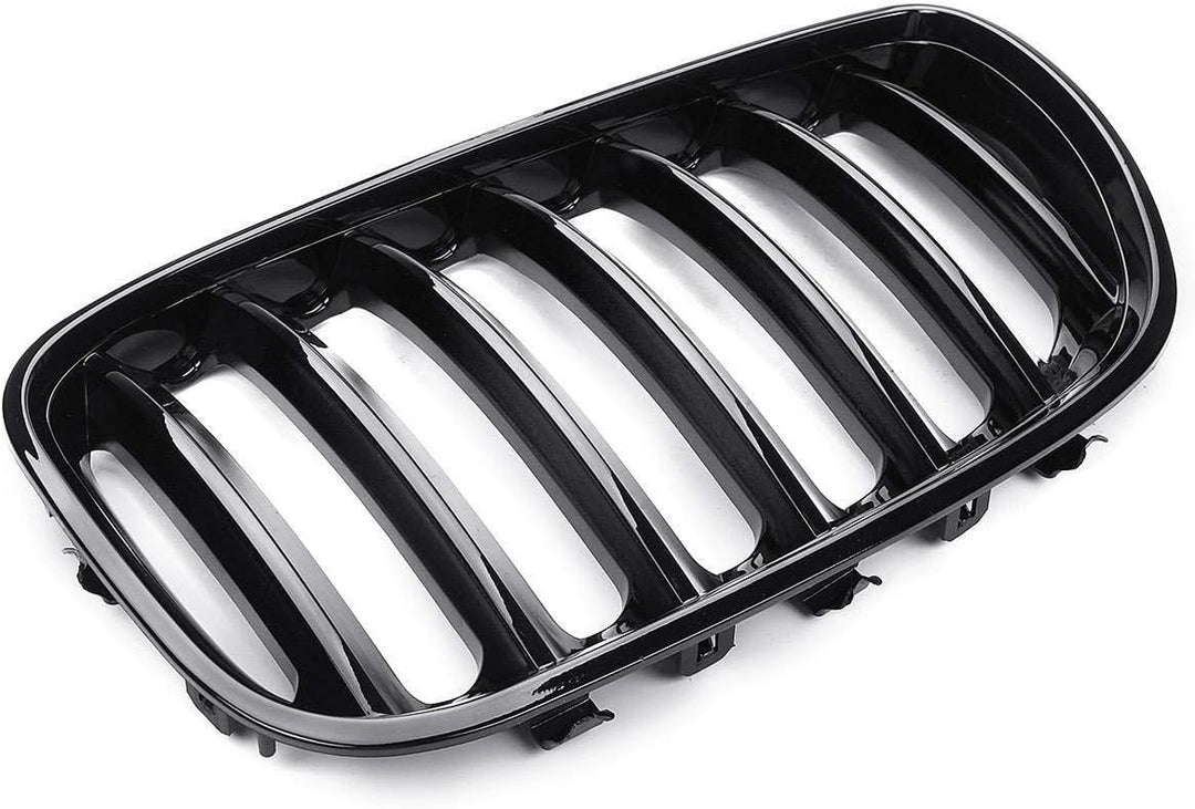 X5 E53 2004–2006 Frontstossstangengitter, glänzend, Schwarz, 1 Paar