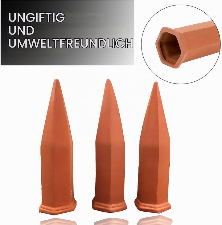 RoseFlower 8 Stücke Automatisch Keramische Bewässerung Set, Tonkegel Selbstbewässernde Spike Wassers