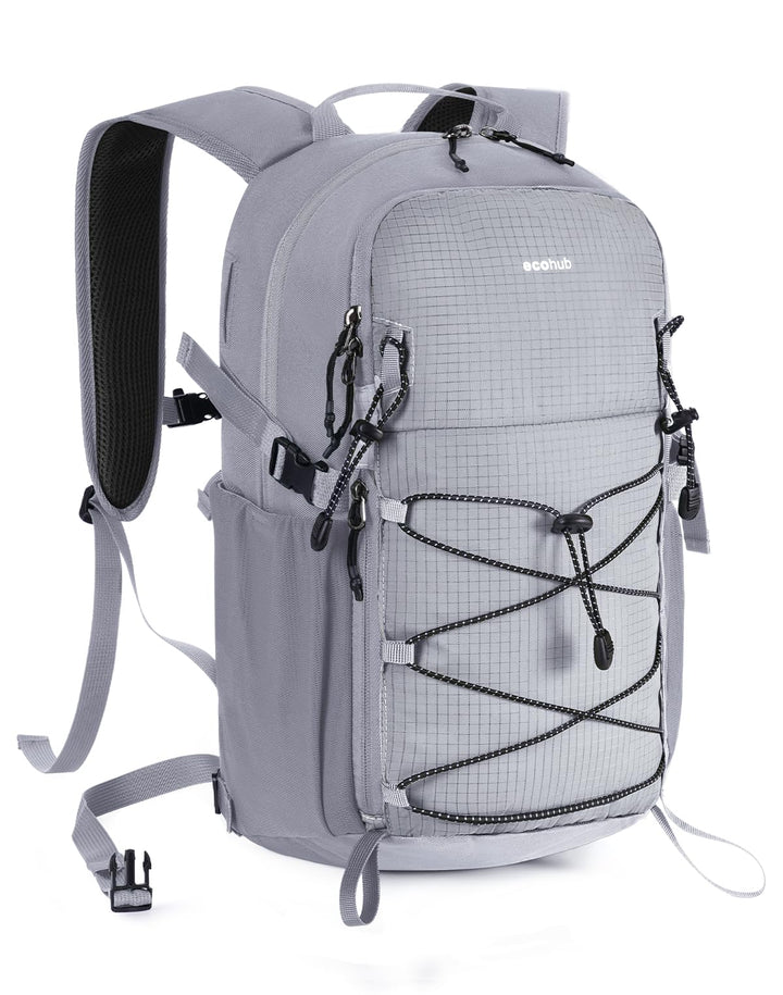 ECOHUB Leichter Atmungsaktiver Wanderrucksack mit Vielen Fächern aus PET | Dieser Wanderrucksack ist