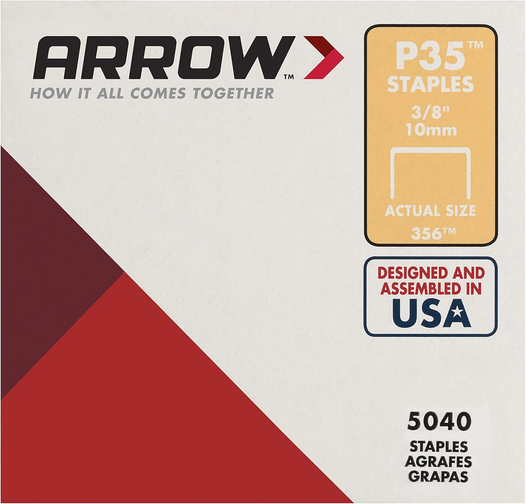 ARROW P35 Staples Box 5000-10mm / 3/8in 3/8-Inch natur, 3/8-Inch natur