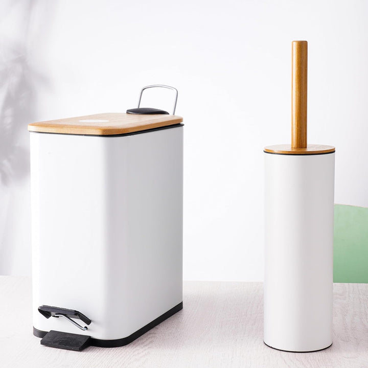 Spirella – 5-Liter-Treteimer, Modell Erik, rechteckig, mit sanftem und geräuschlosem Schliessmechani