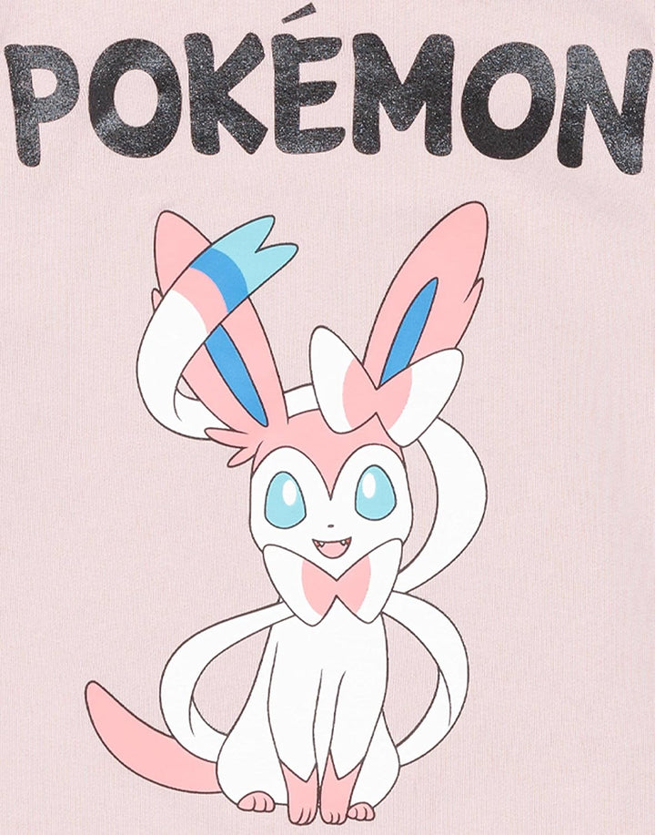 Pokemon Hoodie Girls Kids Game Gifts Sylveon Lilac Jumper Pullover 7-8 Jahre Lila, 7-8 Jahre Lila