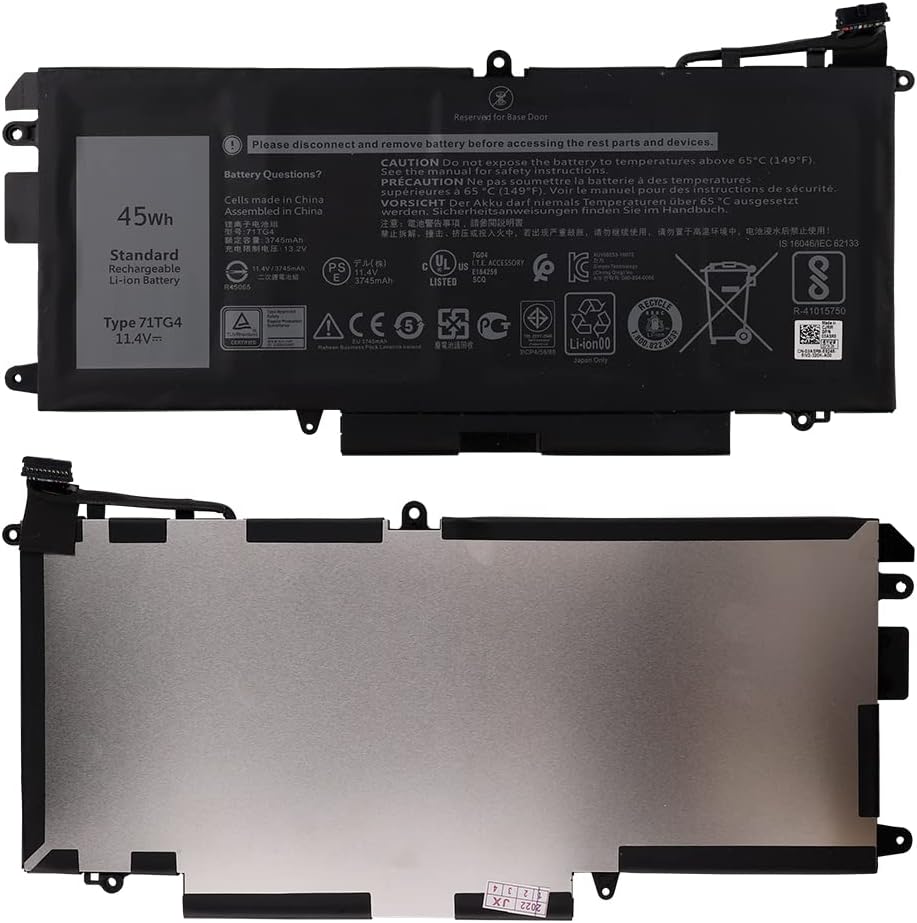 SwarKing Ersatz Akku Kompatibel mit 71TG4 Dell Latitude 5289 7389 7390 2in1 Series