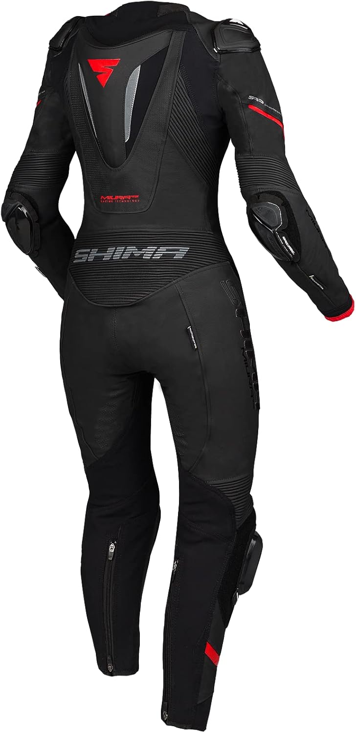 SHIMA Damen Miura Rs Motorradkombi (1er Pack) 34 Schwarz/Rot, 34 Schwarz/Rot