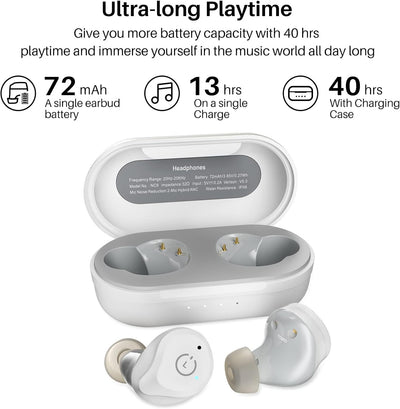 TOZO NC9 2023 Bluetooth Kopfhörer, Kopfhörer Kabellos mit Hybrid Aktiver Geräuschunterdrückung, Blue