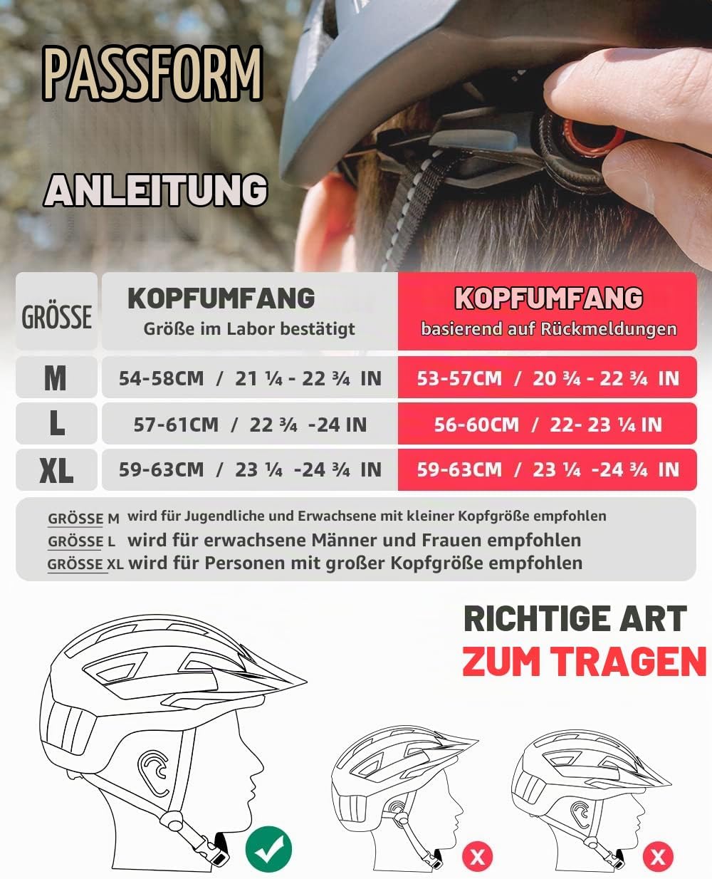 VICTGOAL Fahrradhelm Herren Damen MTB Helm mit Abnehmbarer Magnetische Schutzbrille Visier Atmungsak